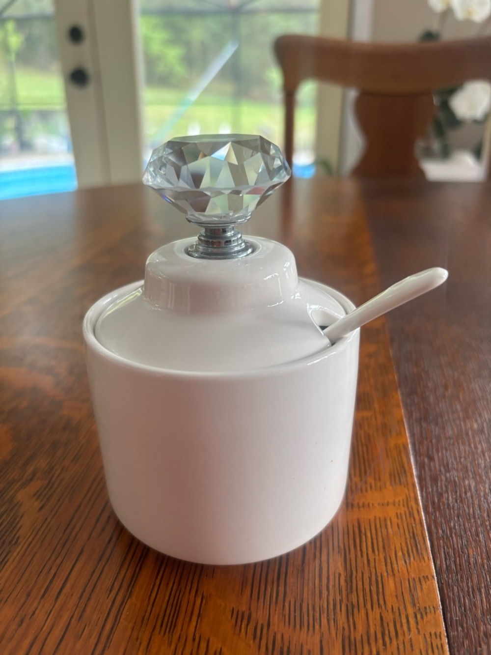 ONTUBE 8oz porcelain sugar bowl